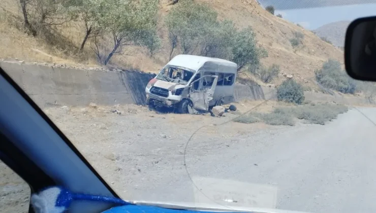 Maden ocağına ait minibüste patlama: 1 ölü, 2’si ağır 8 yaralı