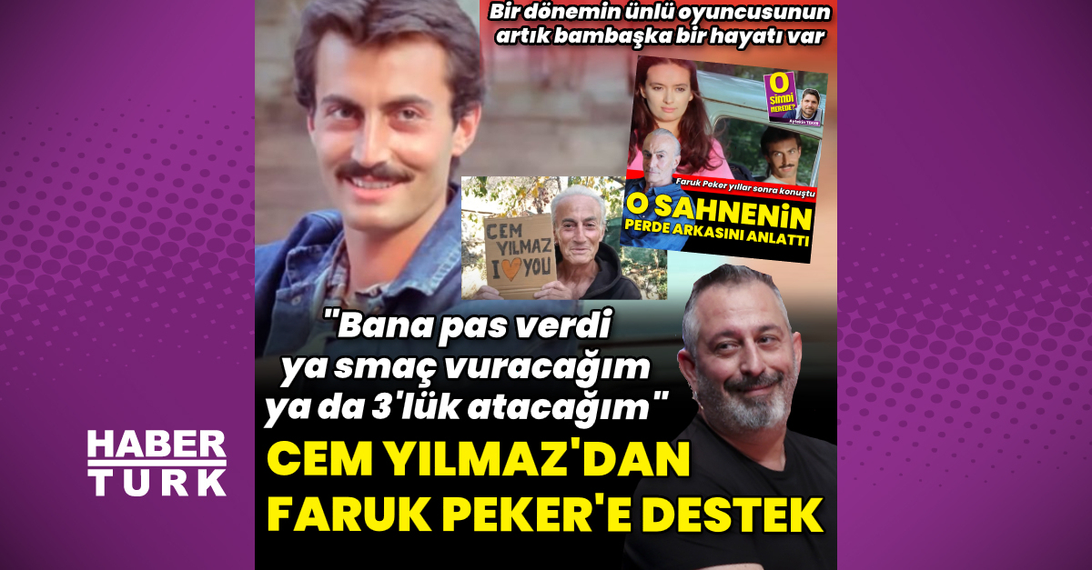 Cem Yılmaz’dan Faruk Peker’e destek