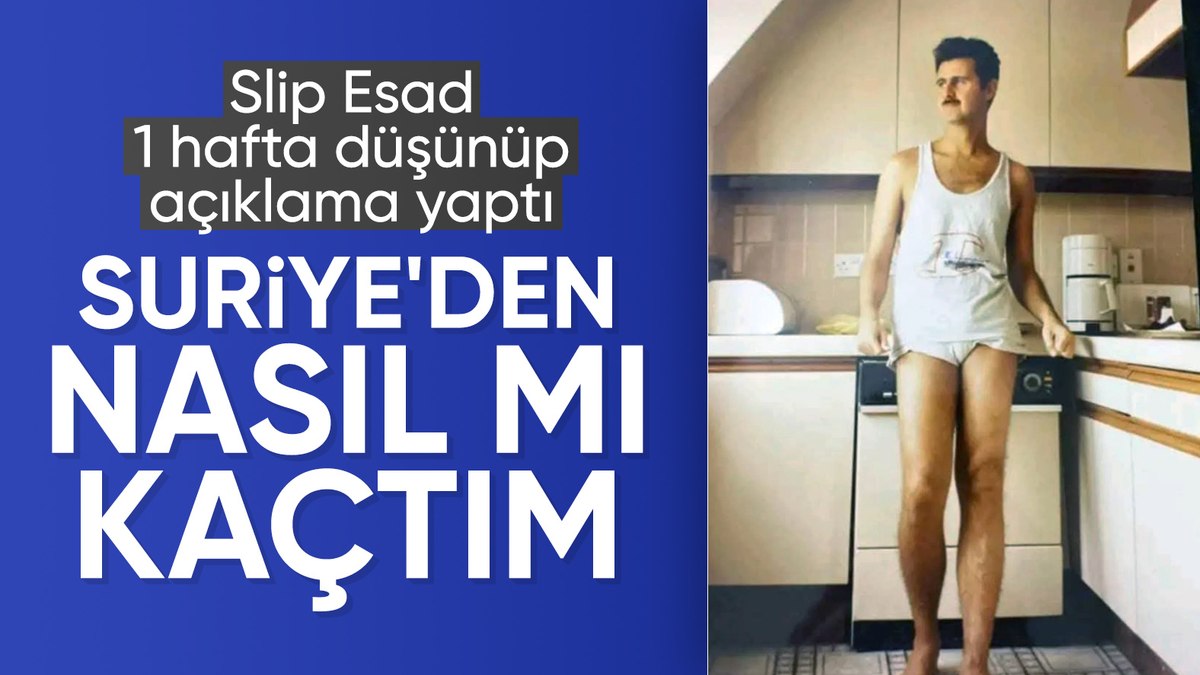 Şam’dan kaçarak Rusya’ya sığınan Esad’dan ilk açıklama